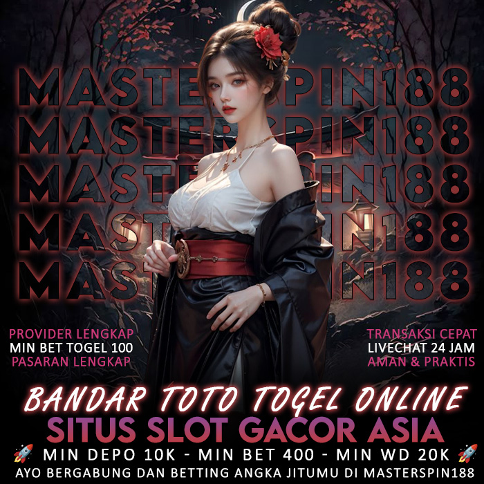 MASTERSPIN188 | Bandar Toto Togel Online & Situs Slot Gacor Hari Ini image 1